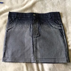 Sparkly mini skirt